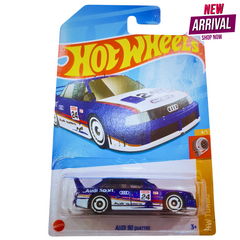 Hot Wheels Audi 90 Quattro – HW Turbo Series – Racing Edition #24 – Blue & White Die-Cast Car (1:64 Scale)