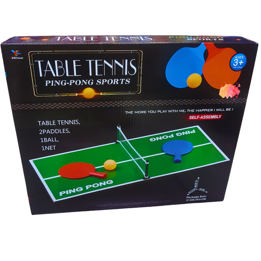 Table Tennis Ping-Pong Sports Set for Kids - Self-Assembly, Ages 3+ Main image