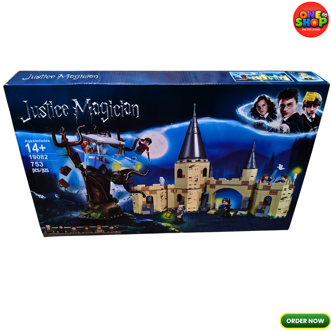 Justice Magician Magic Castle Building Blocks Set 753 Pieces – Wizard School Adventure Construction Toy for Kids | Fantasy Castle Building Set with Mini Figures | STEM Educational Toy 14+