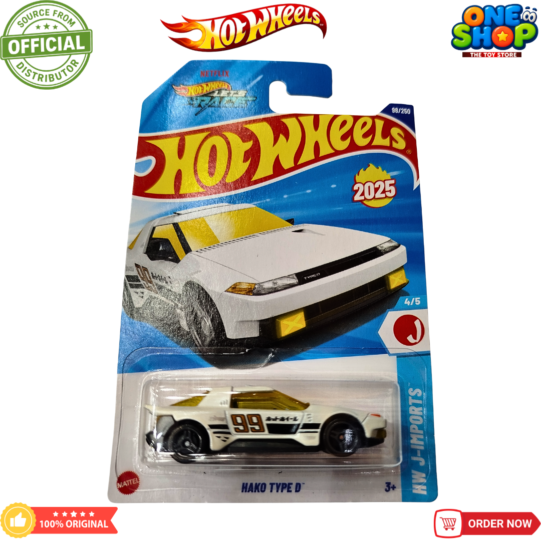 Hot Wheels Hako Type D Die-Cast Car – HW J-Imports Japanese Sports Toy Car for Kids & Collectors