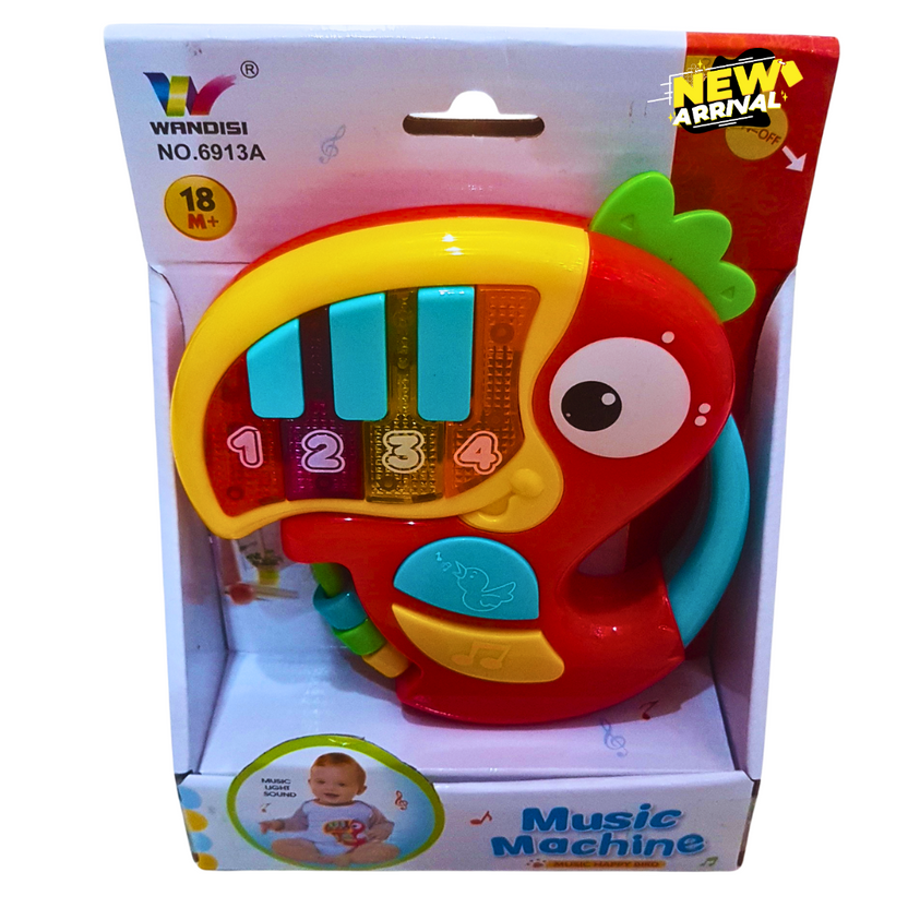Wandisi Music Machine for Toddlers – Light-Up Musical Toy with Number Keys | Sound & Learning Piano for 18+ Months Main image