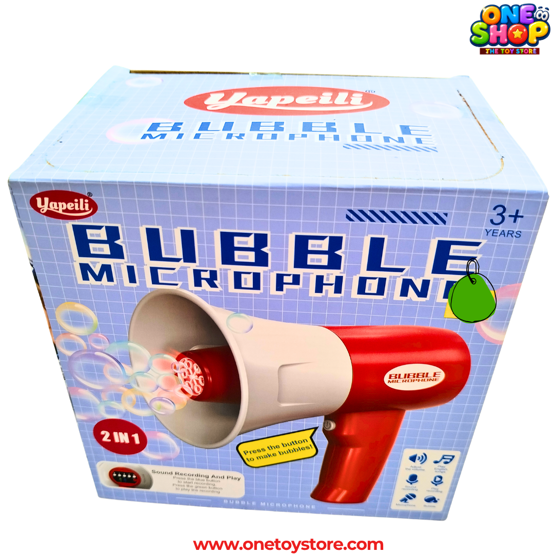 2-in-1 Bubble Microphone Toy for Kids | Musical Bubble Blower with Sound Recording & Lights | Bubble Maker Toy for Boys & Girls Age 3+ Secondary image
