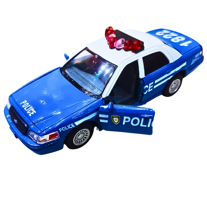 Diecast Police Car Toy with Opening Doors – Metal Model Vehicle for Kids | Ages 3+ Main image
