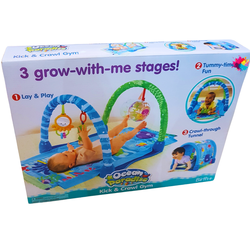 Ocean Paradise Kick & Crawl Gym - 3-in-1 Play Mat for Infants Main image