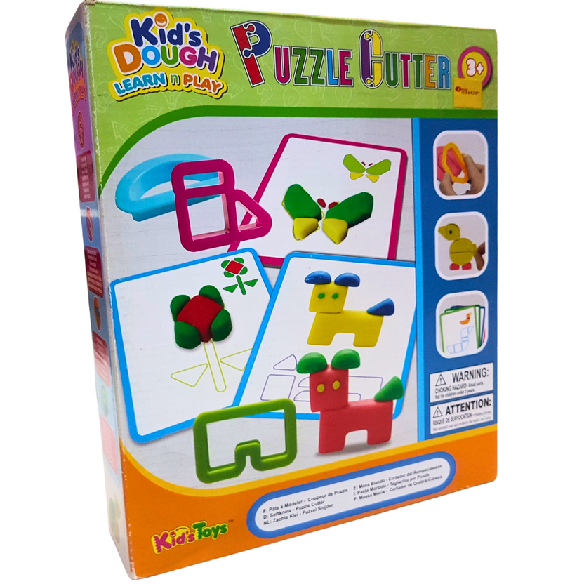 Educational Dough Puzzle Cutter Set for Kids – Shape Matching & Cognitive Development Main image