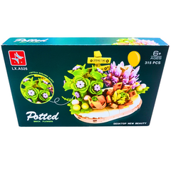 Potted Brick Flowers Building Set | 315 Pieces | Creative Floral Decor for Kids & Adults | Ages 6+