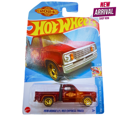 Hot Wheels 1978 Dodge Li’l Red Express Truck – HW Celebration Racers 2024 – Red Classic Pickup with Gold Wheels – Die-Cast Collectible (1:64 Scale)