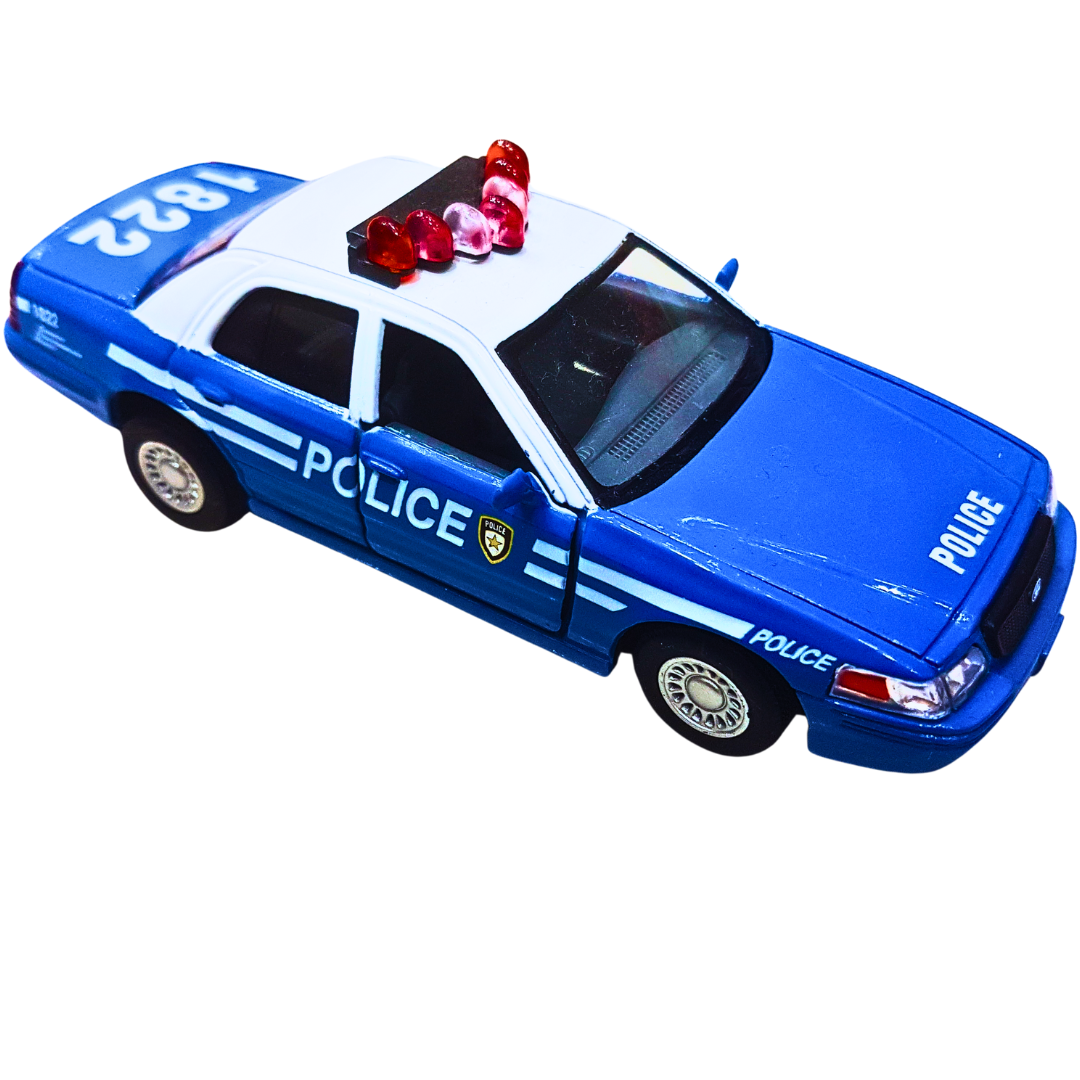Diecast Police Car Toy with Opening Doors – Metal Model Vehicle for Kids | Ages 3+ Secondary image