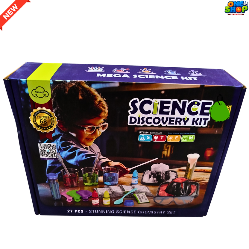 Science Discovery Kit for Kids – STEM Chemistry Experiment Set with 27 Pieces | Educational Science Learning Toy for Boys & Girls Main image