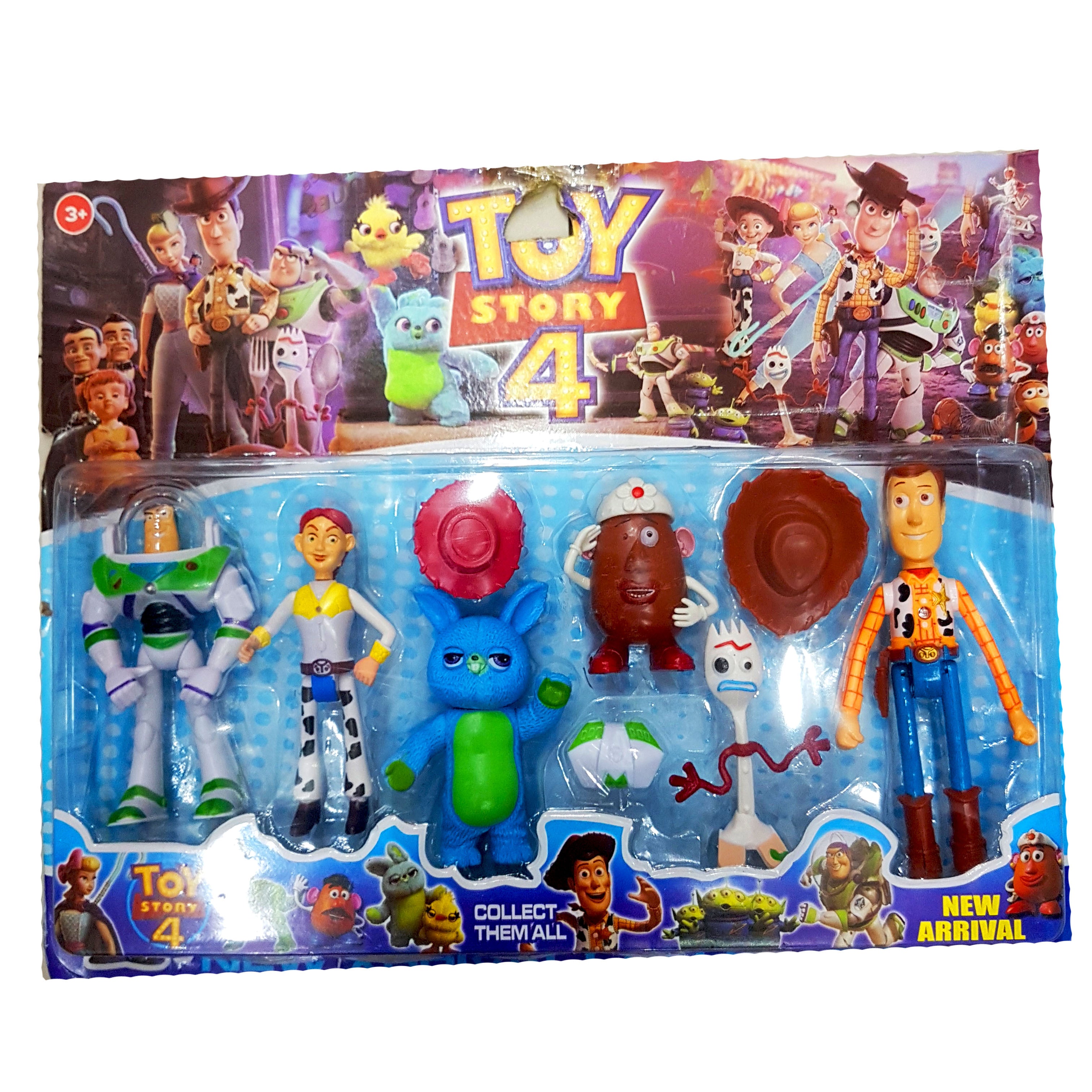 New Arrival Toy Story 4 Action Figure Set - 5-Piece Collector's Edition, Ideal Gift for Kids Ages 3 & Up and Toy Story Enthusiasts