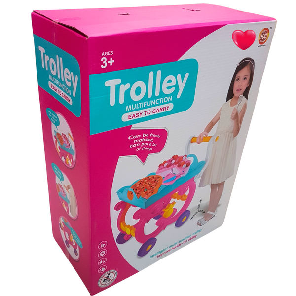 Playful Delight Trolley - Multifunctional Toy Cart for Creative Pretend Play, Ages 3+