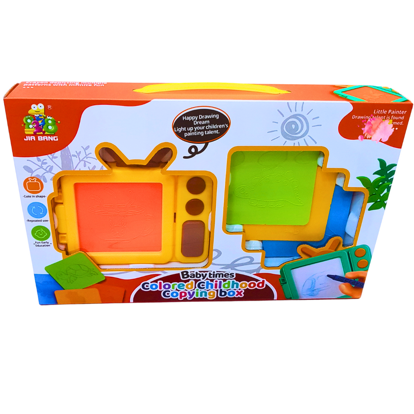 Baby Times Colored Childhood Copying Box | Interactive Drawing and Learning Toy for Kids - Ages 3+ Main image