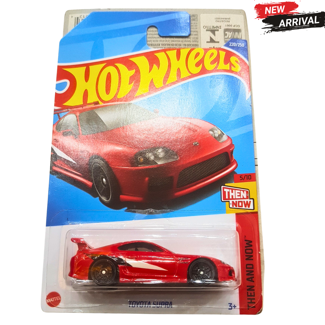 🏁 Hot Wheels Toyota Supra – Then and Now Series | Die-Cast Sports Car for Kids (3+)
