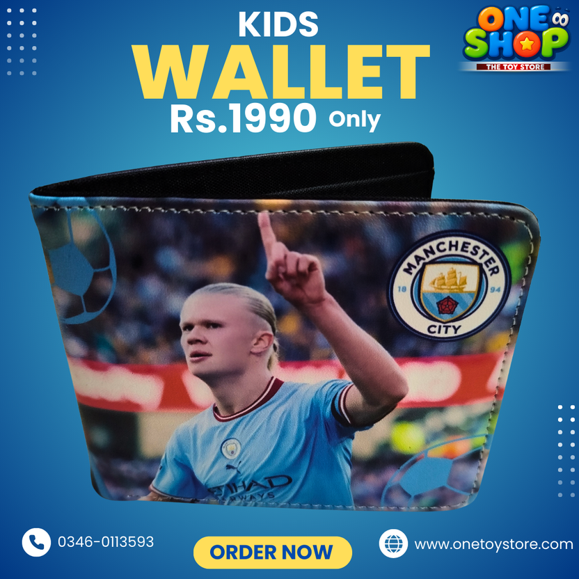 Kids Cartoon Wallet for Boys | Football Theme Kids Wallet | Durable PU Leather Wallet for Children – Stylish & Lightweight (Rs.1990) Main image