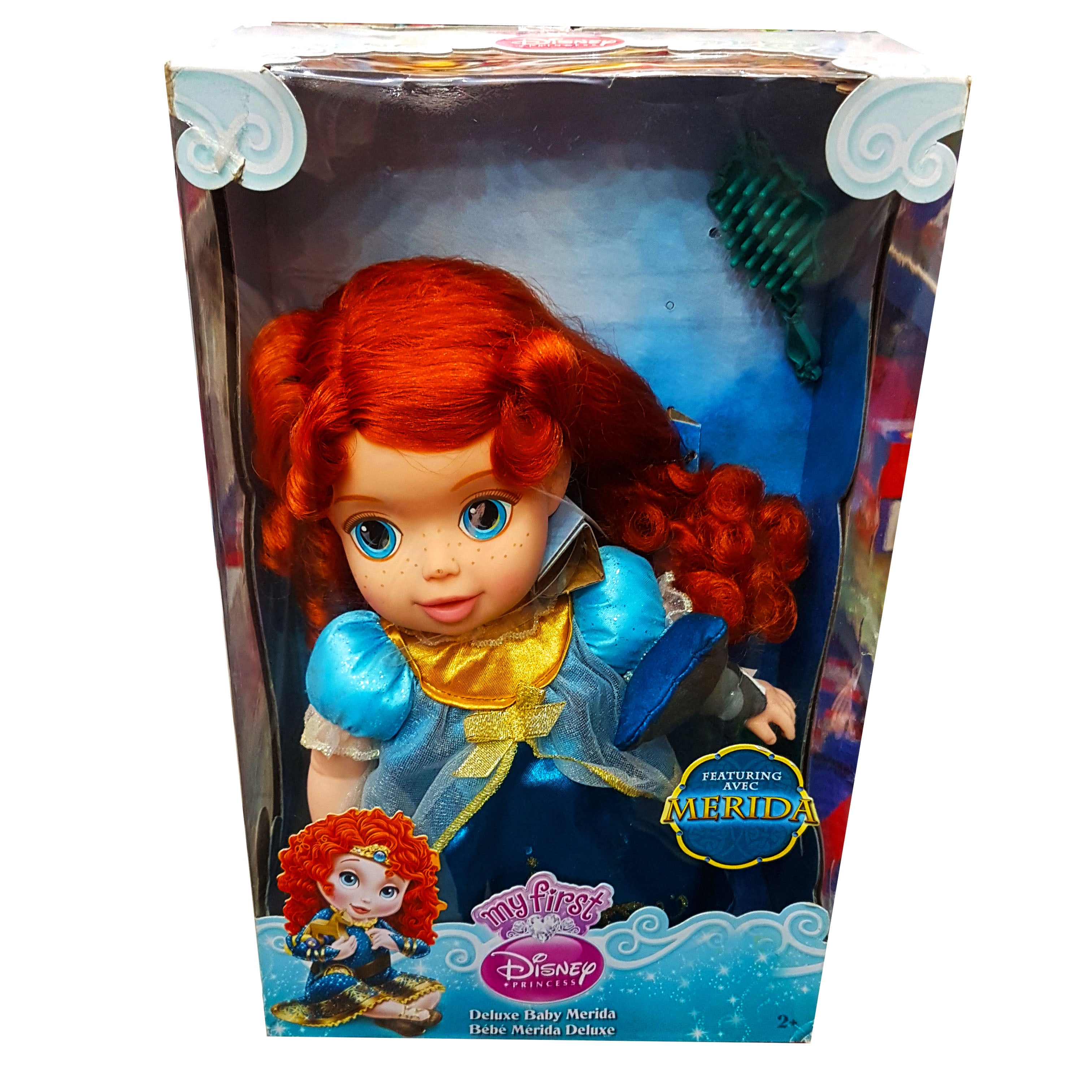 Deluxe Baby Merida Doll - New Arrival Girls' Toy with Magic Princess Friendship Theme, Featuring Fun-to-Style Curly Red Hair