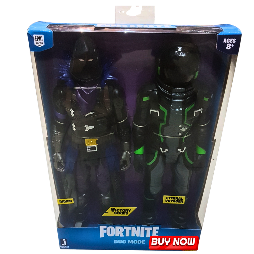 Fortnite Duo Mode Action Figures – Raven & Eternal Voyager | Victory Series | Collectible Toys for Kids Ages 8+ Main image