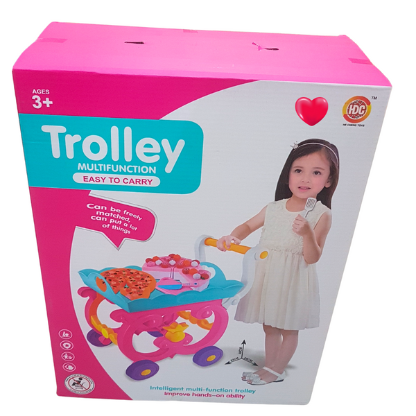 Playful Delight Trolley - Multifunctional Toy Cart for Creative Pretend Play, Ages 3+