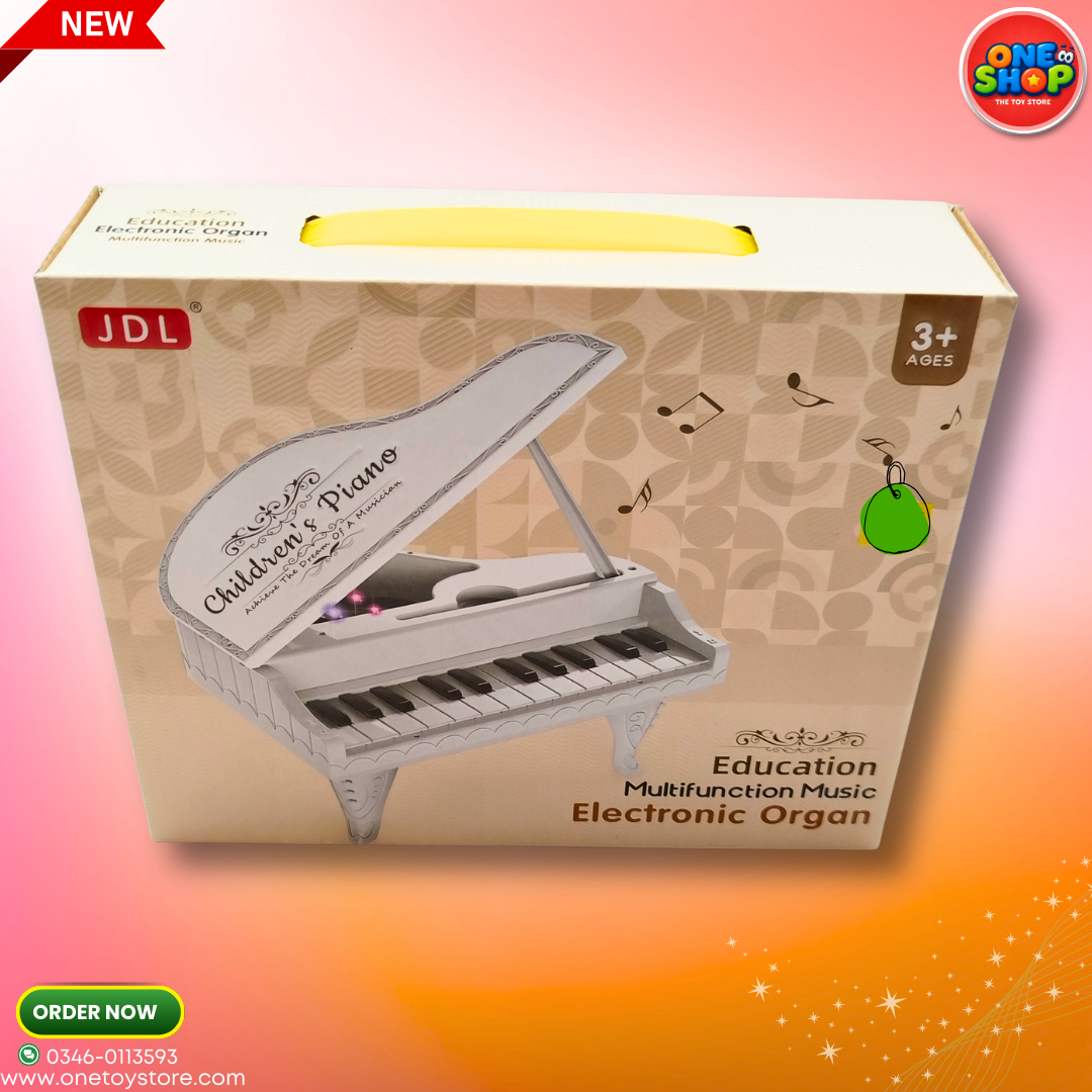 Kids Mini Grand Piano Toy with Lights & Music – Educational Electronic Keyboard Organ for Toddlers 3+ | Multifunction Musical Instrument for Boys & Girls