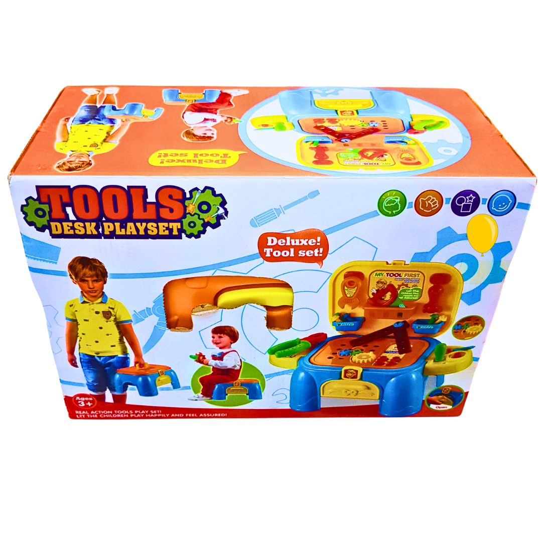 Deluxe Tools Desk Playset for Kids - Interactive & Educational Toy Set for Ages 3+