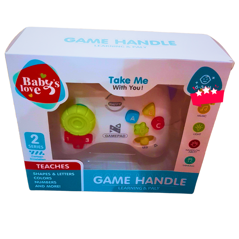 Baby's Love Musical Learning Gamepad Toy – Interactive Game Handle with Lights & Sounds | Educational Toy for Toddlers (Ages 6M to 3Y) Main image