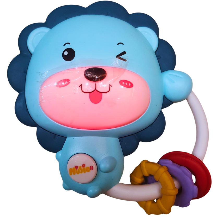 Light-Up Musical Lion Teether Rattle – Baby Sensory Toy ( Each Sold Separately) Main image