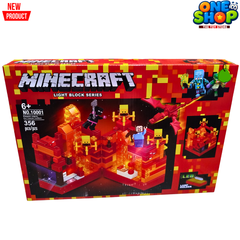 Minecraft Light Block Series Building Set – 356 PCS LED Minecraft Blocks Toy for Kids | Creative Construction Toy with Dragon & Figures | Educational Building Bricks Gift for Boys & Girls 6+