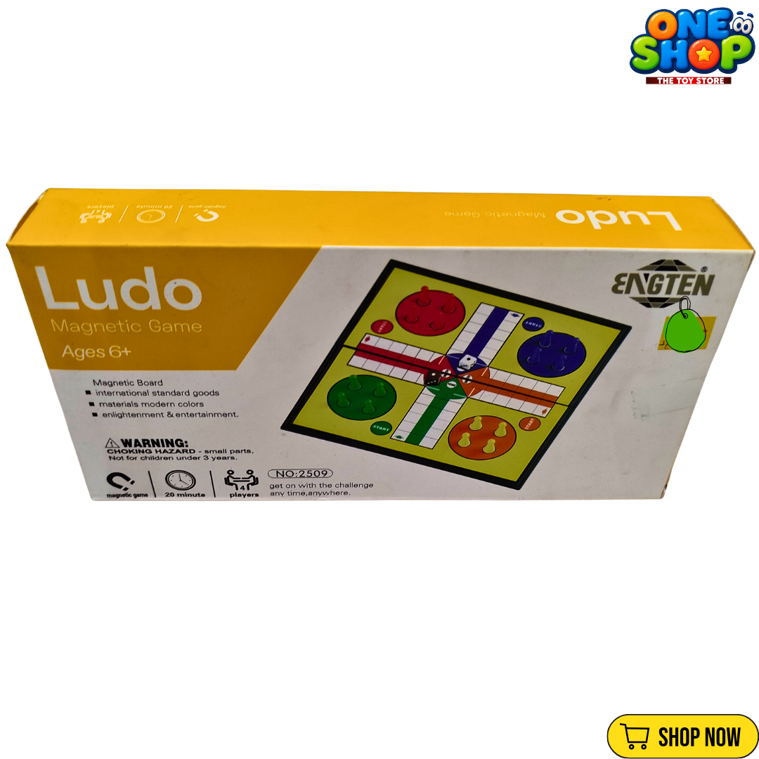 Magnetic Ludo Board Game for Kids & Family – Portable Travel Ludo Game with Magnetic Pieces | 4 Players Educational Strategy Board Game Ages 6+ Secondary image