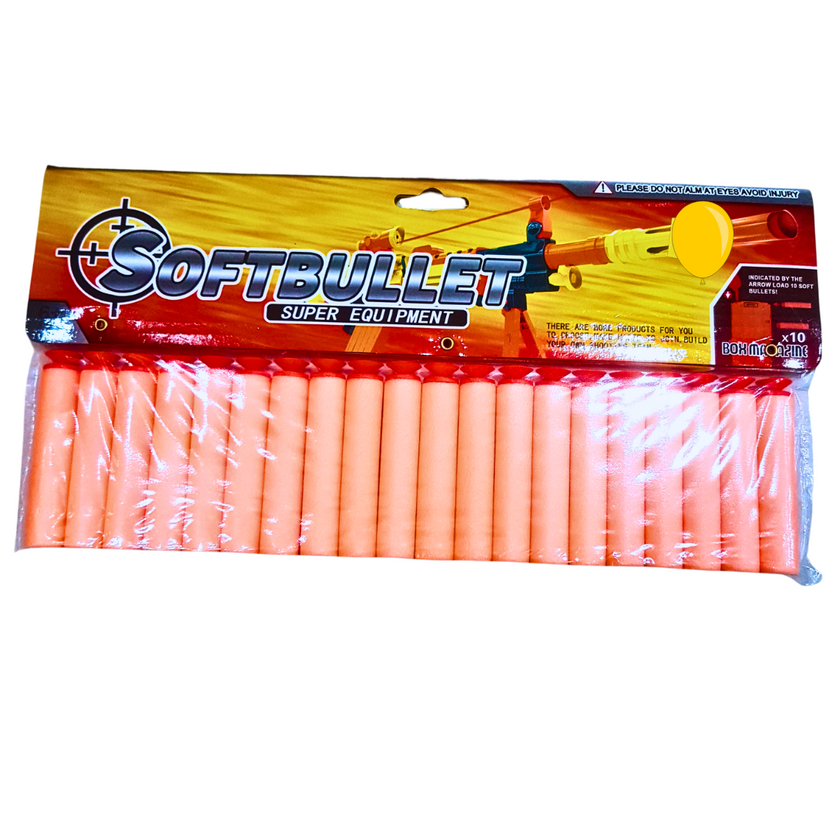 20 Soft Bullet Dart Refill Pack – Compatible with Nerf Guns | Safe Foam Ammo for Endless Fun" Main image