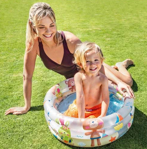 INTEX Np Inflatable Swimming Pool With Inflatable Base 61 X 22 Cm 33 Litres
