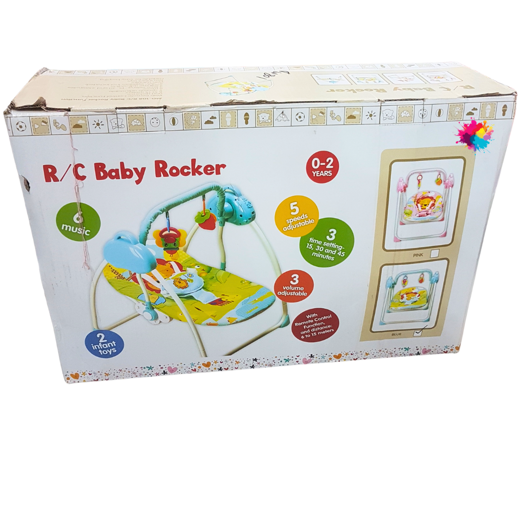 Remote Control Baby Rocker with Adjustable Speeds and Music - For Infants 0-2 Years Secondary image