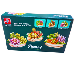 Potted Brick Flowers Building Set | 315 Pieces | Creative Floral Decor for Kids & Adults | Ages 6+