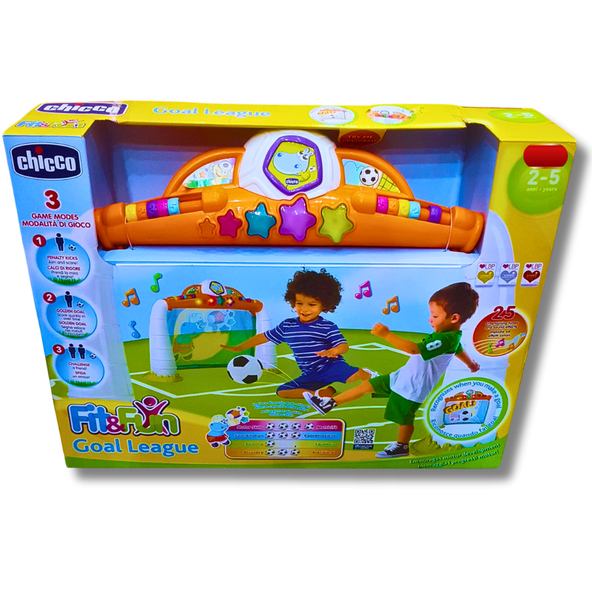 Chicco Fit & Fun Goal League Soccer Toy | Interactive Sports Game for Kids | Ages 2-5 Main image