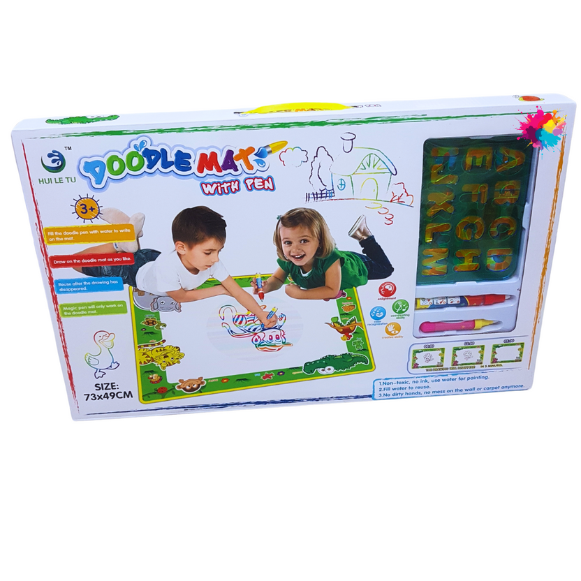 Magic Doodle Mat with Water Pen - Reusable Drawing Mat for Kids Ages 3+ Main image