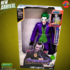 DC Joker Titan Hero Tech Action Figure with Sound – Classic Talking Super Villain Toy for Kids (4+ Years)
