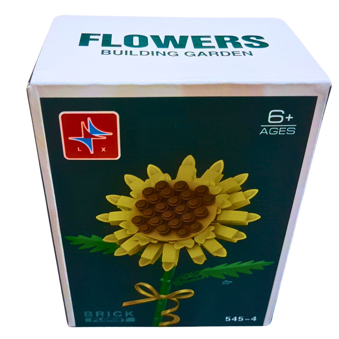 Flower Building Blocks – Sunflower & Tulip Construction Sets (Ages 6+)each sold separately