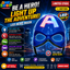 Captain America Hero Mask for Kids – Superhero Costume Accessory with Adjustable Strap
