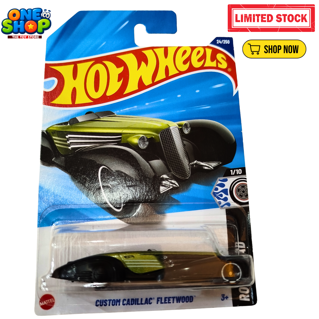 Hot Wheels Custom Cadillac Fleetwood Die-Cast Car – Classic Lowrider Toy Car | Rod Squad Series Kids Toy Pakistan