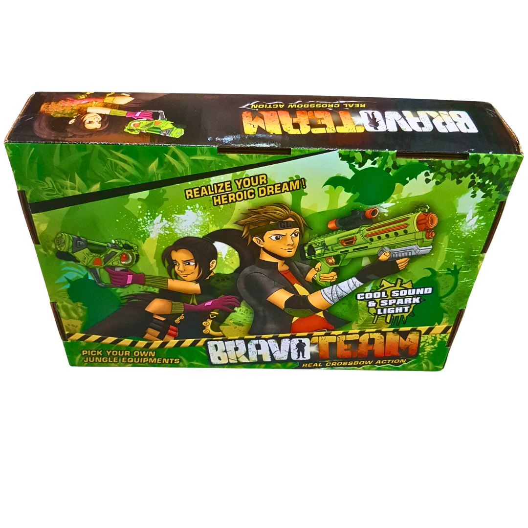 Bravo Team Crossbow Blaster with Cool Sound & Spark Light – Jungle Adventure Toy for Kids Secondary image