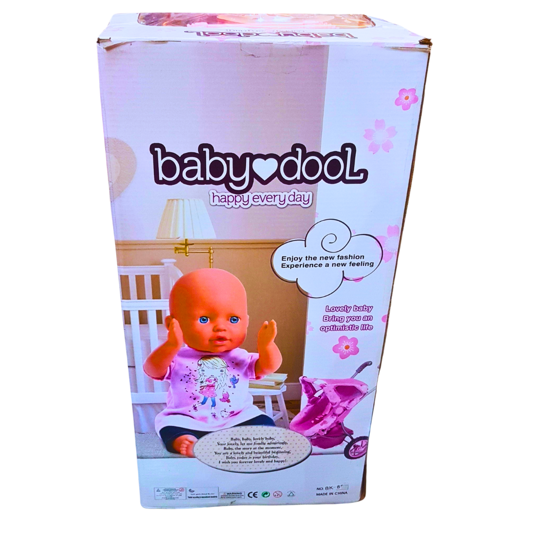 Baby Doll with Stroller Playset - Interactive Feeding & Roleplay Accessories | For Kids 3+ Secondary image
