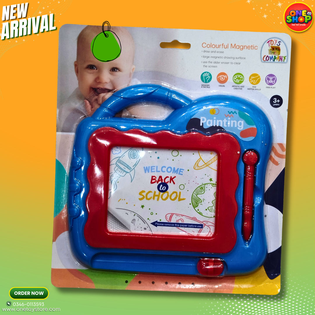 Kids Magnetic Drawing Board with Pen – Colorful Magnetic Writing & Erasing Board Toy for Toddlers 3+ in Pakistan