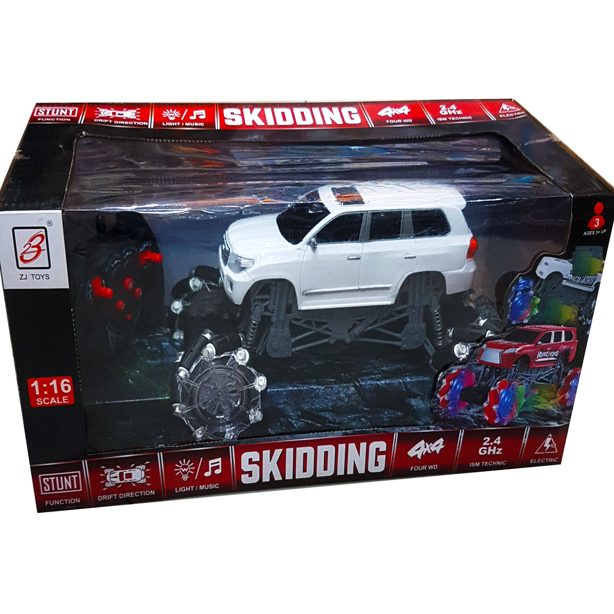 New Arrival 2023: 4x4 Remote Control Stunt Car with Lights & Music - 2.4GHz High-Speed RC Car, Perfect Boys' Toy Gift