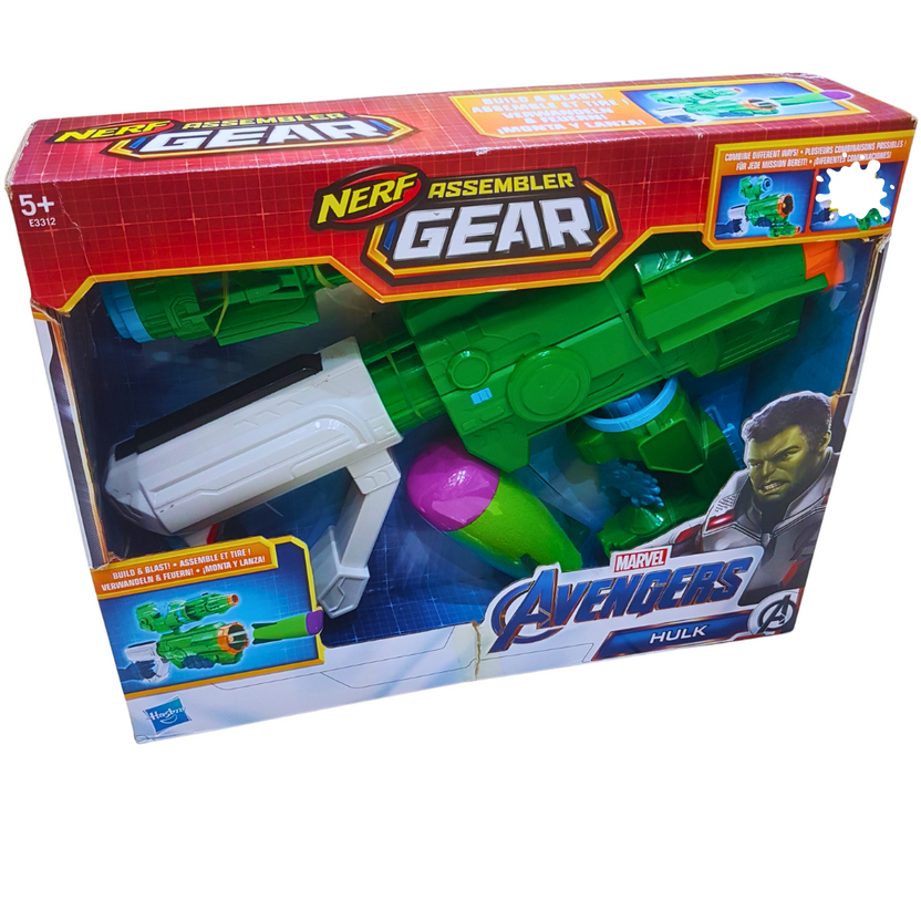Nerf Assembler Gear Avengers Hulk Blaster - Customizable Dart Blaster for Kids 5+ Main image