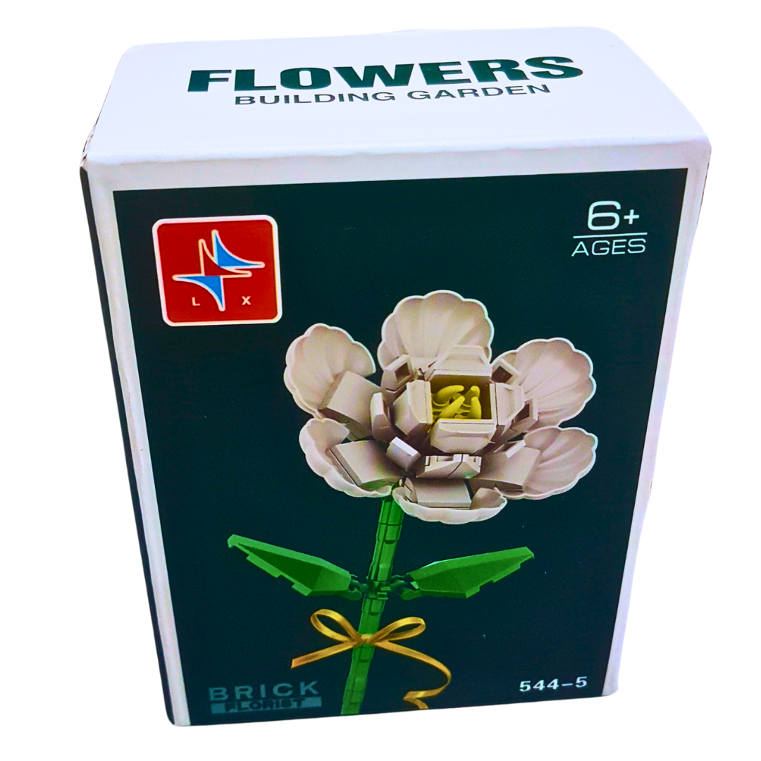 Elegant Flower Building Blocks – Daisy, Lily & More (Ages 6+) Each sold separtely