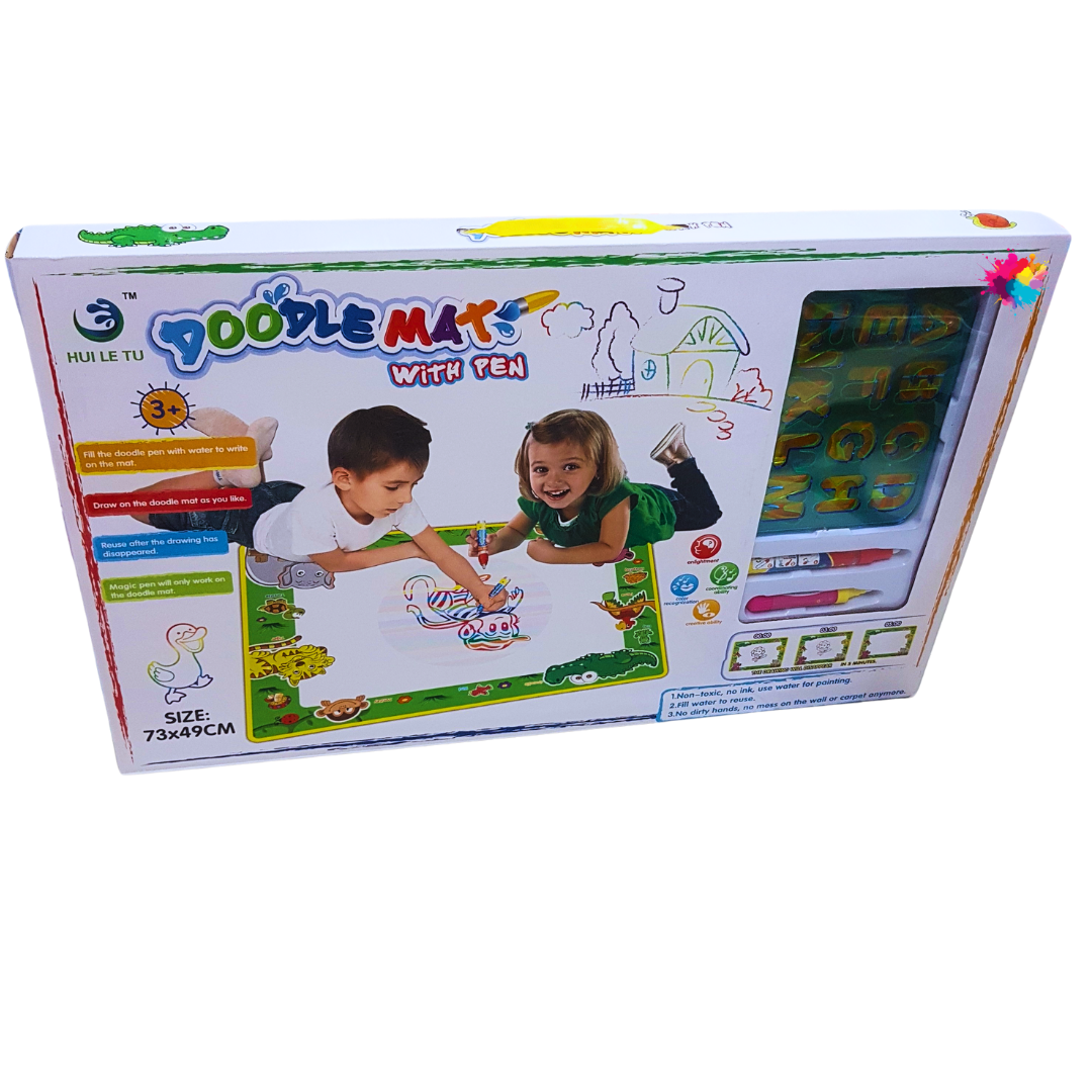 Magic Doodle Mat with Water Pen - Reusable Drawing Mat for Kids Ages 3+ Secondary image