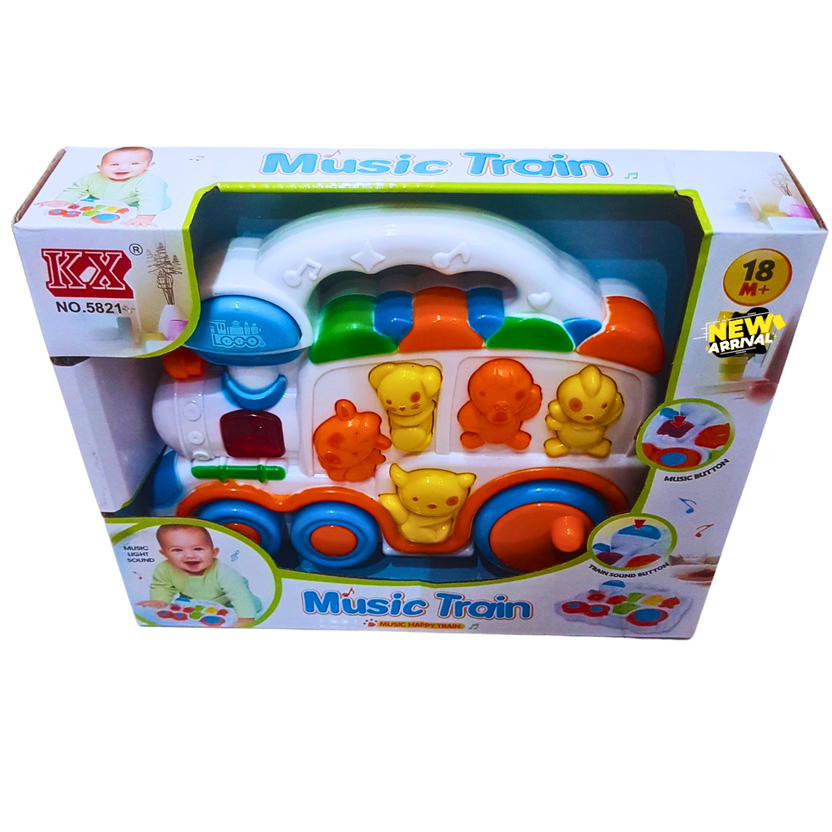 KX Music Train Toy – Light-Up Musical Activity Toy for Toddlers 18+ Months | Sound, Animal Buttons & Learning Fun Main image