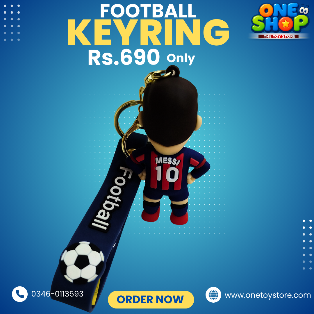 Football Player Keyring for Kids & Fans | Cartoon Football Keychain with Strap | Premium Sports Keyring – Stylish & Durable (Rs.690) Secondary image