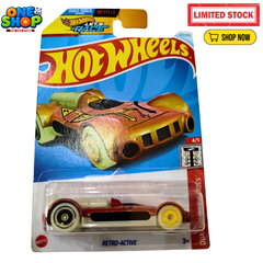 Hot Wheels Retro-Active Die-Cast Car – HW Race Day Futuristic Racer Toy | Netflix Let’s Race Kids Car Pakistan