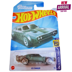 Hot Wheels Ice Charger – Fast & Furious “Fate of the Furious” – HW Screen Time Series – Matte Grey Muscle Car – Die-Cast Model (1:64 Scale)