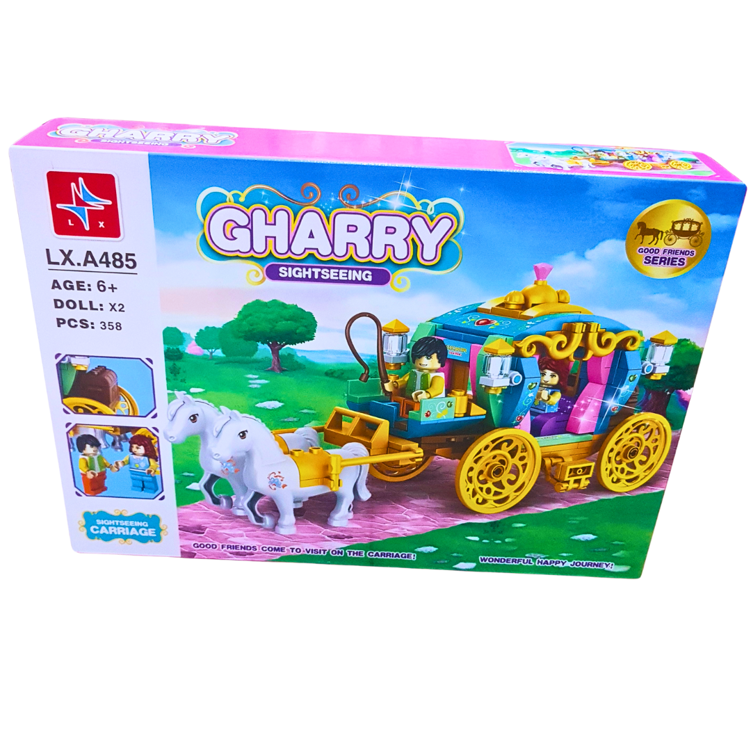 Gharry Sightseeing Carriage Building Set | 358 Pieces | Magical Horse-Drawn Carriage | Ages 6+ Secondary image