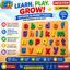 Wooden Alphabet Puzzle Board – Colorful Lowercase ABC Letters Learning Toy | Montessori Educational Puzzle for Kids (Ages 3+)